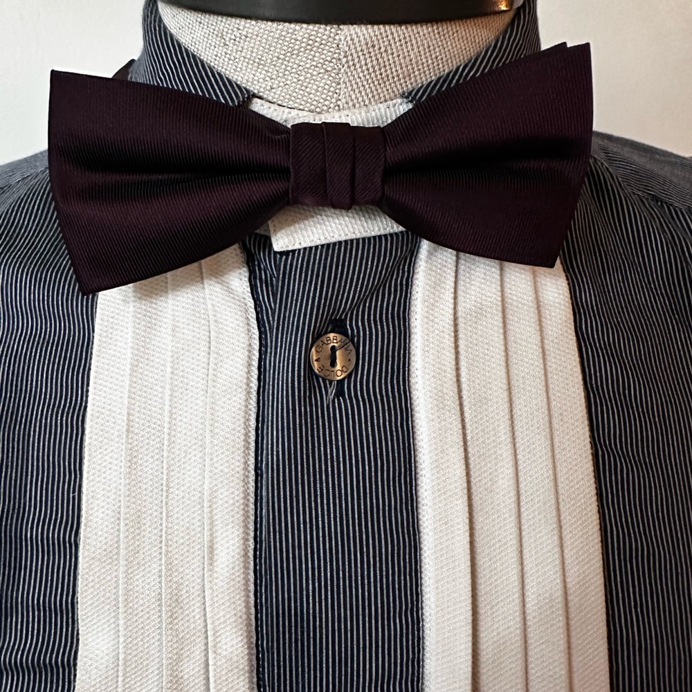 Dolce & Gabbana Black and White Striped Shirt